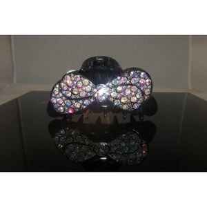 New Gorgeous embroidered Hair Clip Claw w Shinny Crystals Hair Accessories